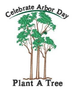 Picture of Celebrate Arbor Day Machine Embroidery Design