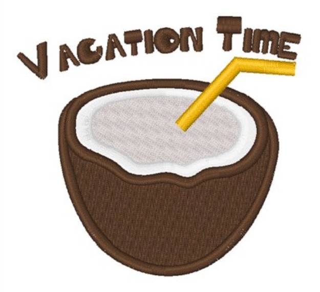 Picture of Vacation Time Machine Embroidery Design