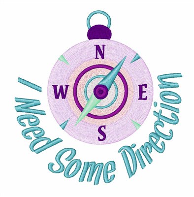 Need Direction Compass Machine Embroidery Design