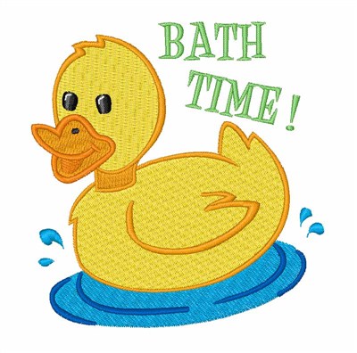 Bath Time Duck Machine Embroidery Design