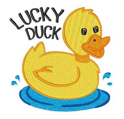 Lucky Duck Machine Embroidery Design