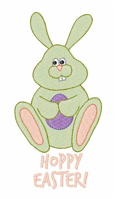 Hoppy Easter Bunny Machine Embroidery Design