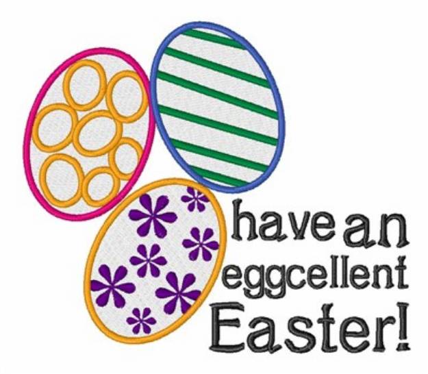 Picture of Eggcellent Easter Machine Embroidery Design