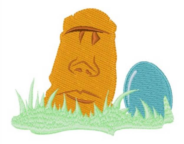 Picture of Easter Island Machine Embroidery Design