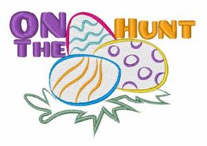 Picture of On The Egg Hunt Machine Embroidery Design