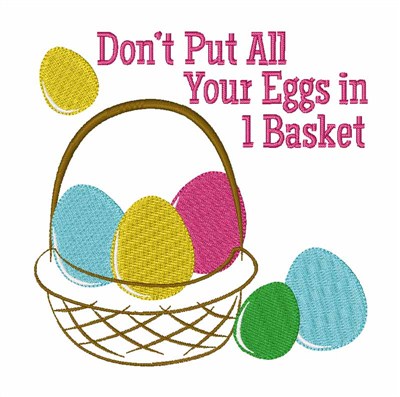 Eggs In A Basket Machine Embroidery Design