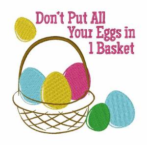 Picture of Eggs In A Basket Machine Embroidery Design