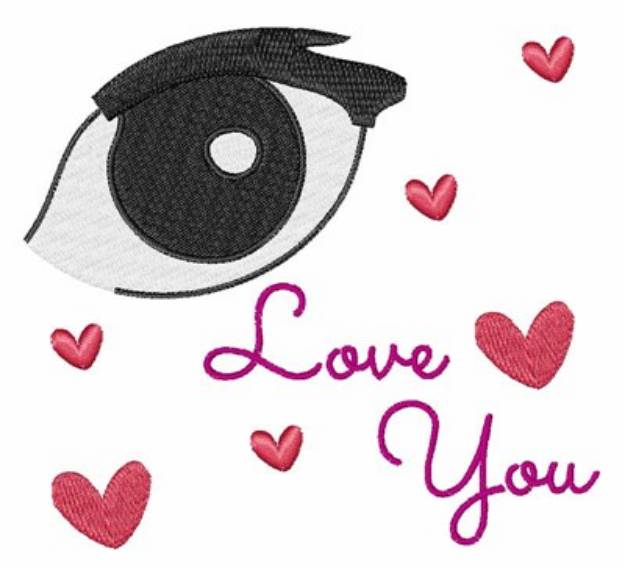 Picture of Love You Valentine Machine Embroidery Design