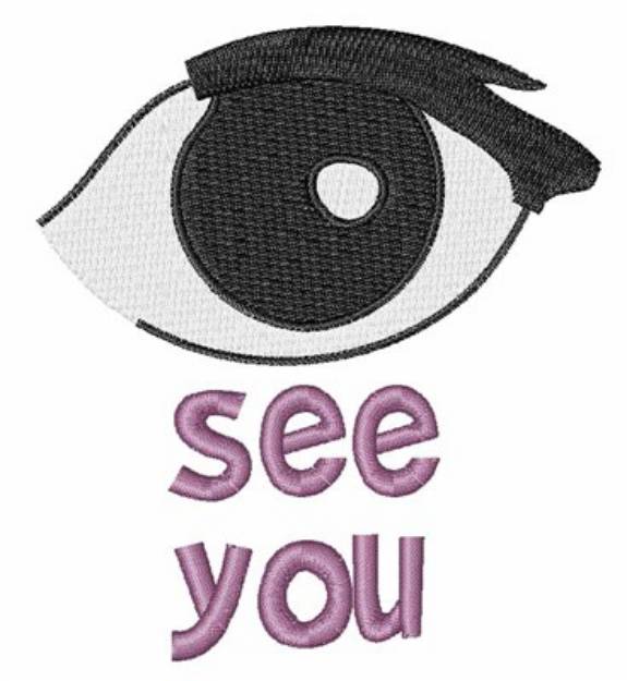 Picture of I See You Valentine Machine Embroidery Design