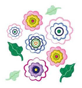 Picture of Mothers Day Flowers Machine Embroidery Design