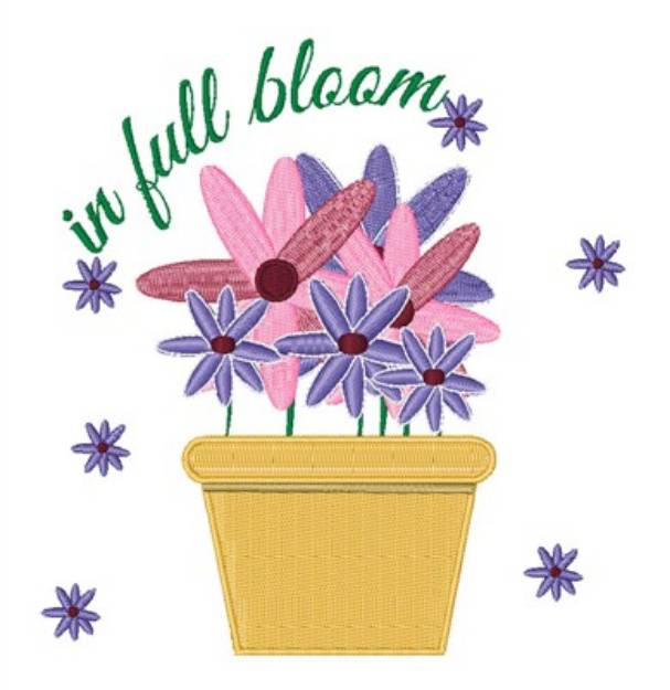 Picture of In Full Bloom Machine Embroidery Design