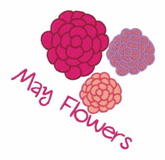 Picture of May Flowers Machine Embroidery Design