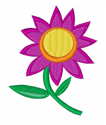 Spring Flower Machine Embroidery Design