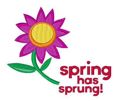 Spring Has Sprung! Machine Embroidery Design