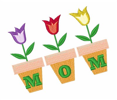 We Love You, Mom Machine Embroidery Design