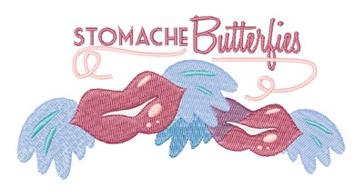 Butterflies In My Stomach Machine Embroidery Design