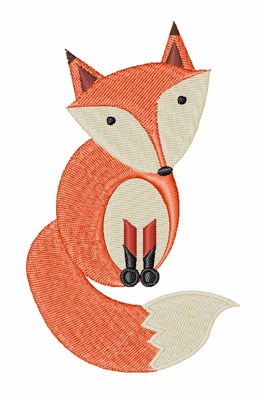 Wild Fox Machine Embroidery Design