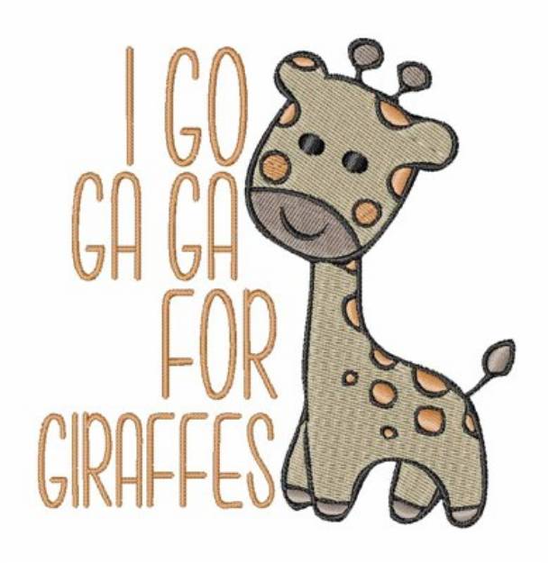 Picture of Gaga For Giraffes Machine Embroidery Design