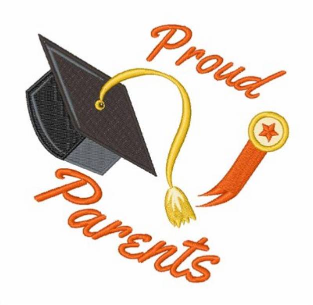 Picture of Proud Parents Machine Embroidery Design