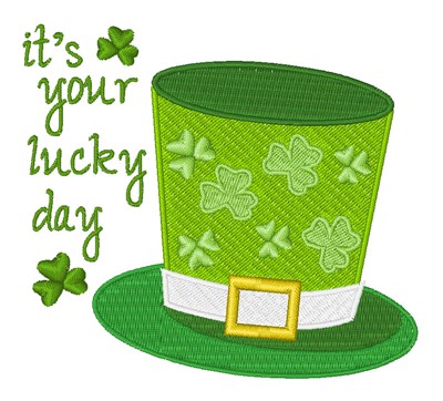 Its Your Lucky Day Machine Embroidery Design