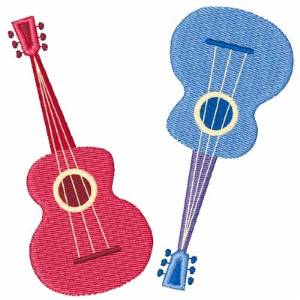 Picture of Love To Play Guitar Machine Embroidery Design