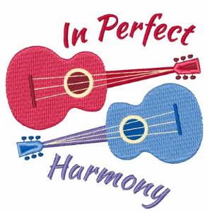 Picture of In Perfect Harmony Guitar Machine Embroidery Design