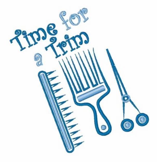 Picture of Time For Trim Machine Embroidery Design