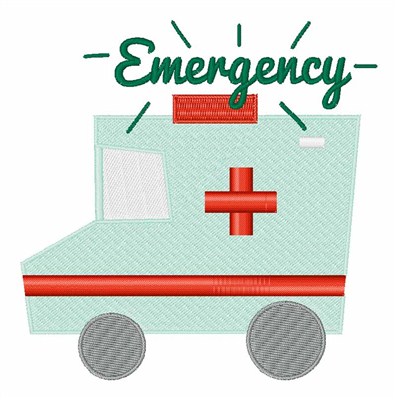 Emergency Machine Embroidery Design