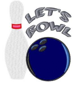 Picture of Lets Bowl Machine Embroidery Design