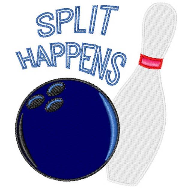 Picture of Split Happens Machine Embroidery Design