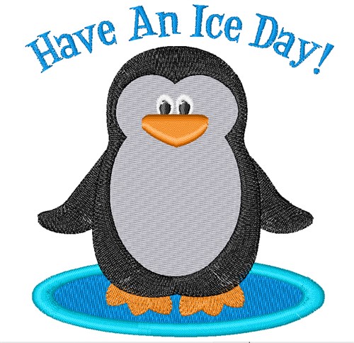 Have An Ice Day Machine Embroidery Design