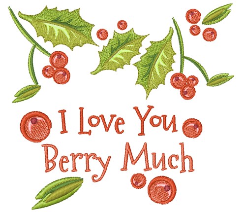 Love Berry Much Machine Embroidery Design