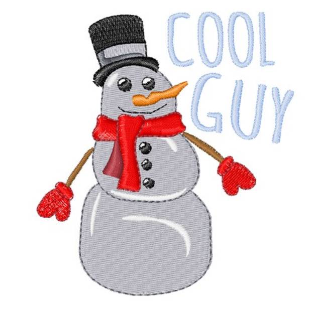 Picture of Cool Guy Machine Embroidery Design