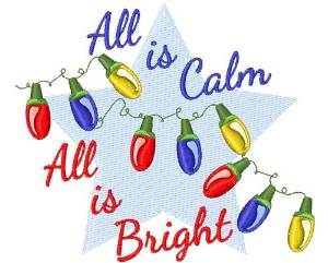 Picture of All Is Bright Machine Embroidery Design