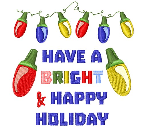 A Bright Holiday Machine Embroidery Design