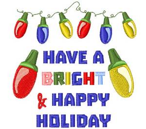 Picture of A Bright Holiday Machine Embroidery Design