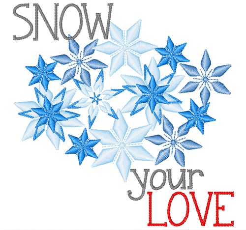 Snow Your Love Machine Embroidery Design
