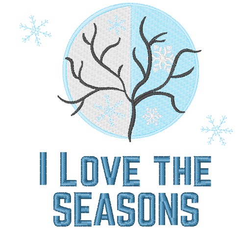 Love The Seasons Machine Embroidery Design