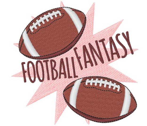 Picture of Football Fantasy Machine Embroidery Design