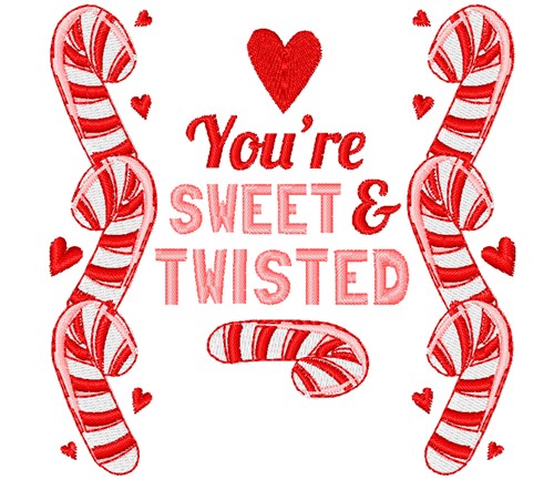 Sweet & Twisted Machine Embroidery Design