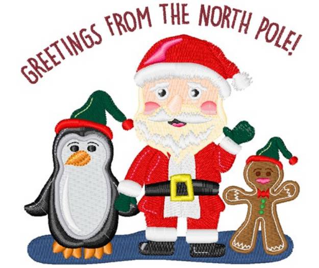 Picture of From North Pole Machine Embroidery Design