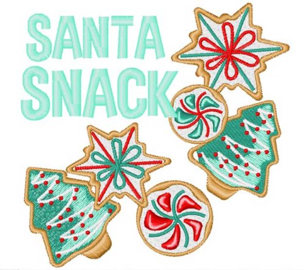 Picture of Santa Snack Machine Embroidery Design