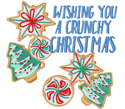 Crunchy Christmas Machine Embroidery Design