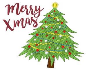 Picture of Merry Xmas Machine Embroidery Design