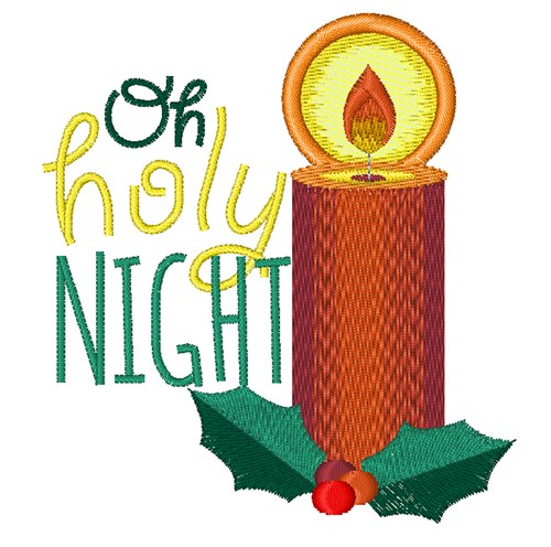 Oh Holy Night Machine Embroidery Design