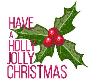 Picture of Holly Jolly Machine Embroidery Design
