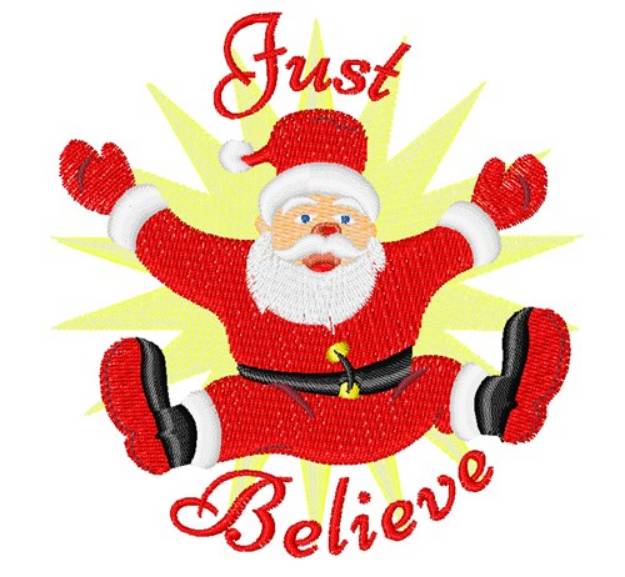 Picture of Just Believe Machine Embroidery Design