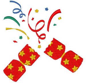 Picture of Party Cracker Machine Embroidery Design