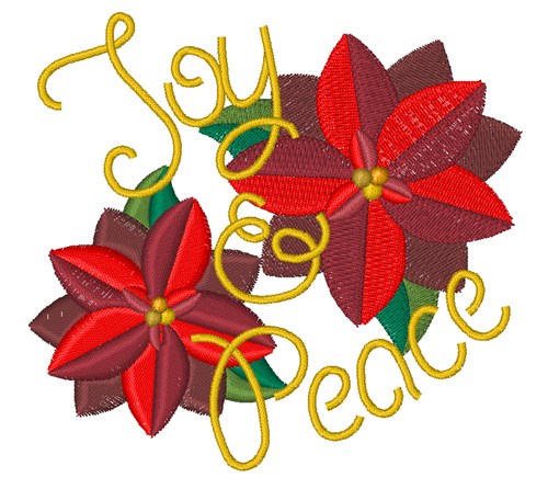 Joy & Peace Machine Embroidery Design