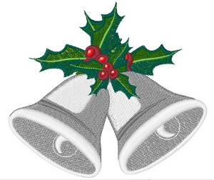 Picture of Holly Bells Machine Embroidery Design